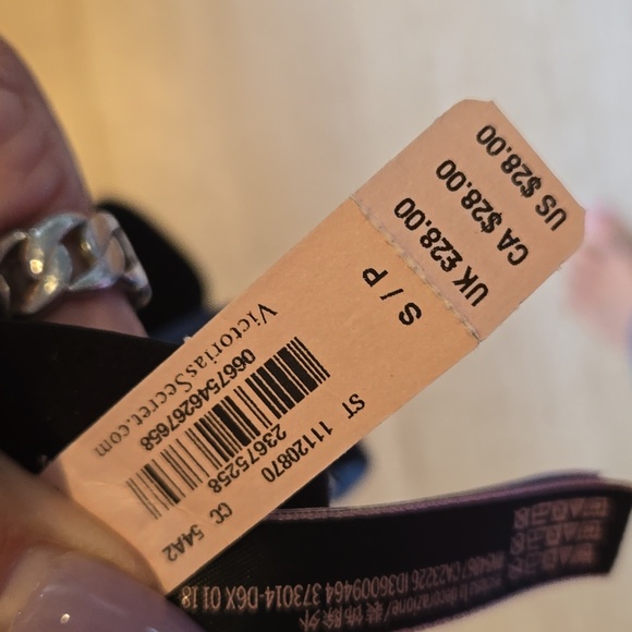 NWT Victoria's Secret Black Lacey Tiger Design High-waisted Thong Panties - Picture 5 of 9